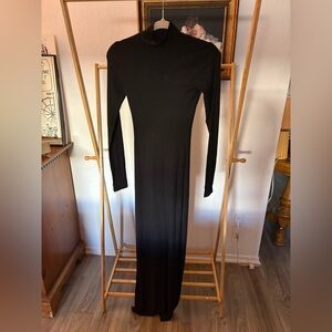 SKIMS Classic Black Long Sleeve Dress